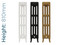 CA-V4810-TH - Carron Victorian 4 Column Cast Iron Radiator H810mm x W461mm CA-V4810-TH - Carron Victorian 4 Column Cast Iron Radiator H810mm x W461mm